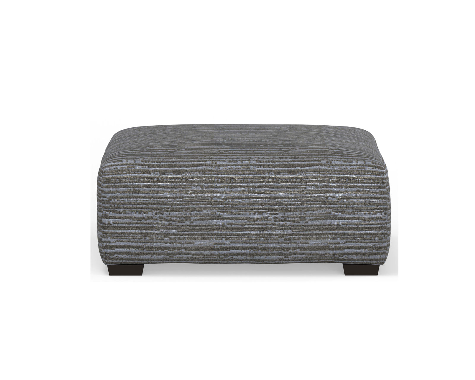 Hyde Park 94" Stationary Sofa (2 colors) includes pillows - Hyde Park Square Cocktail Ottoman in Pewter