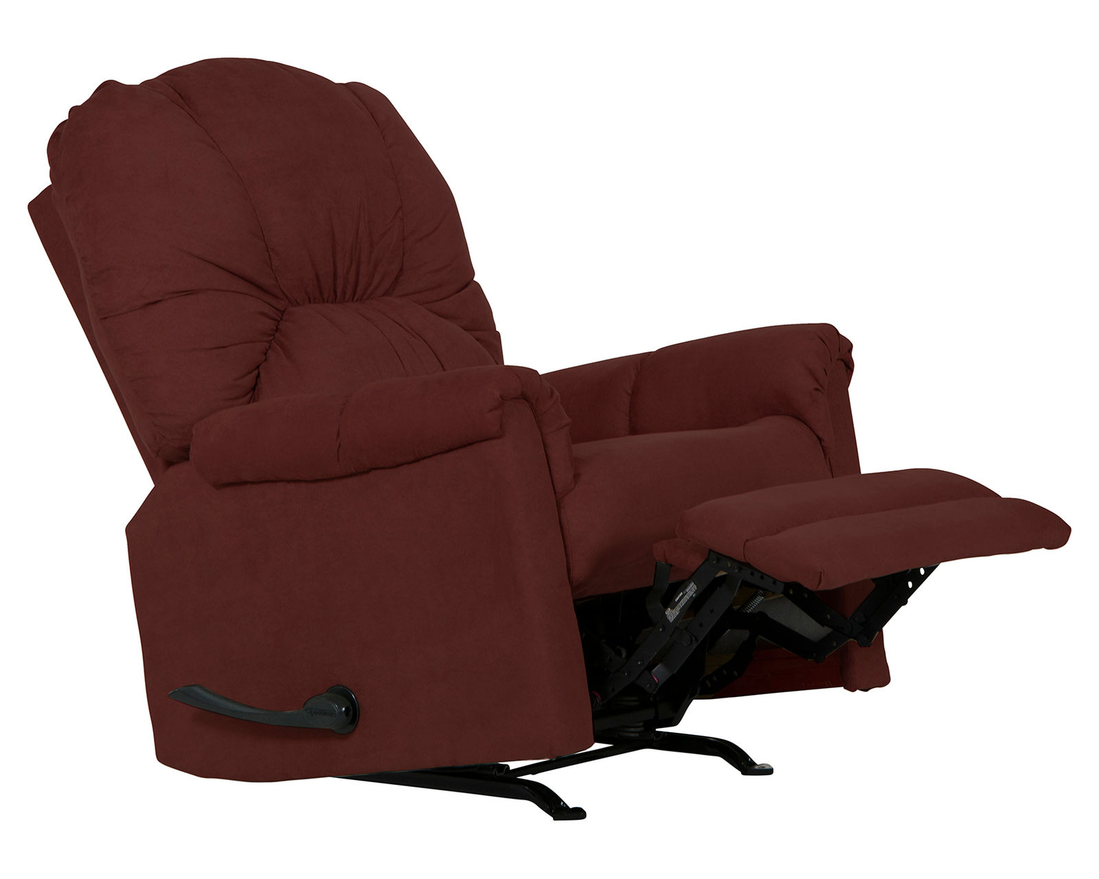 Winner Rocker Recliner A Winning Combination of Plush Comfort, Rocking Relaxation & Exceptional Value (4 Colors) - Shown in a Durable Fabric Color Sangria