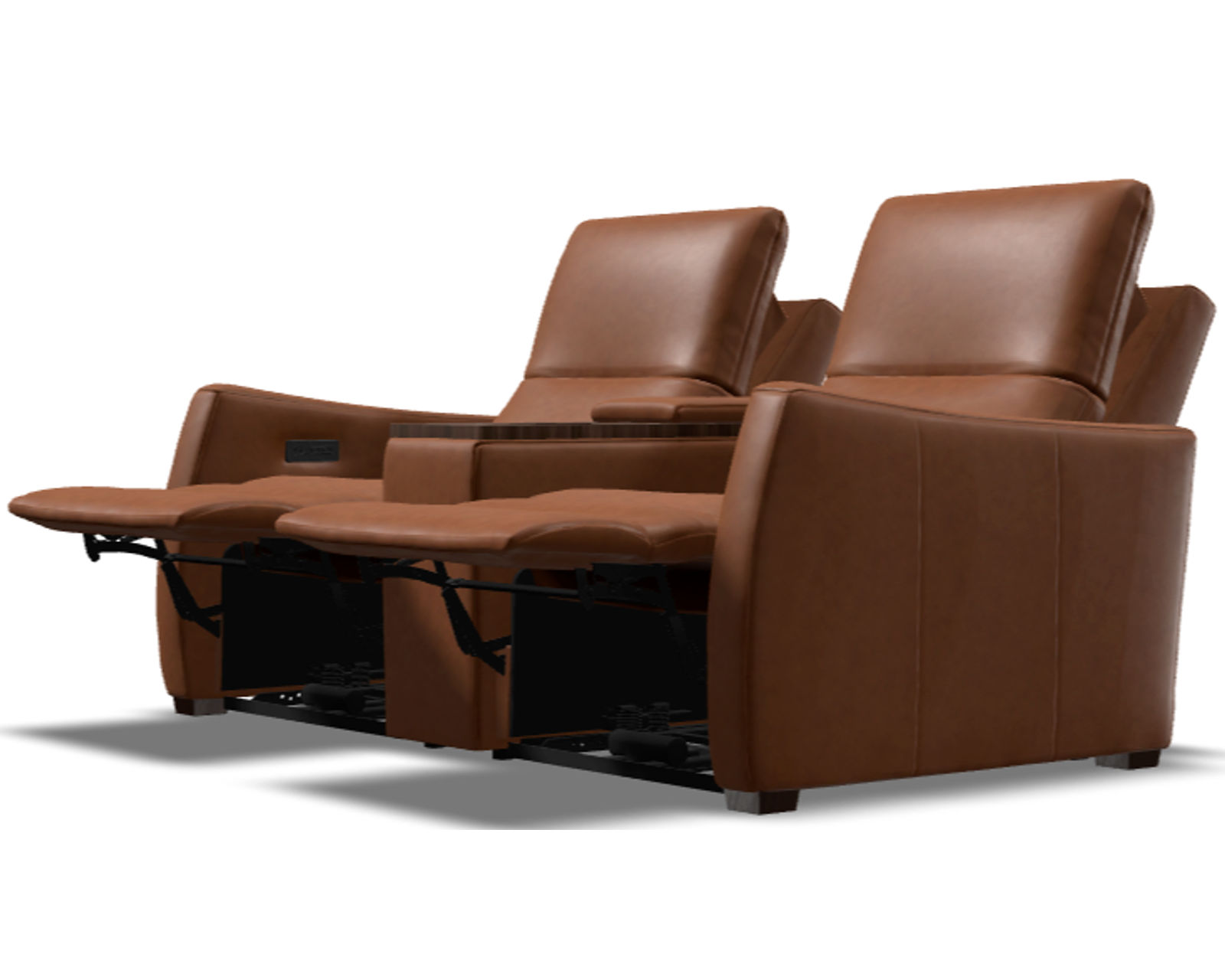Luna 40110 Triple Power Reclining Sofa (81") +100 leathers - Luna 67" Triple Power Reclining Console Loveseat