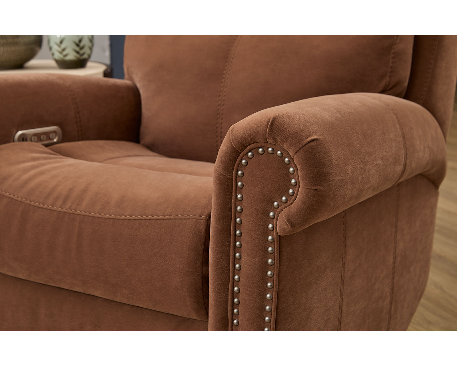 Bernard Triple Power Zero Gravity Reclining Sofa with Dropdown Table (+100 fabrics) - Bernard Triple Power Recliner