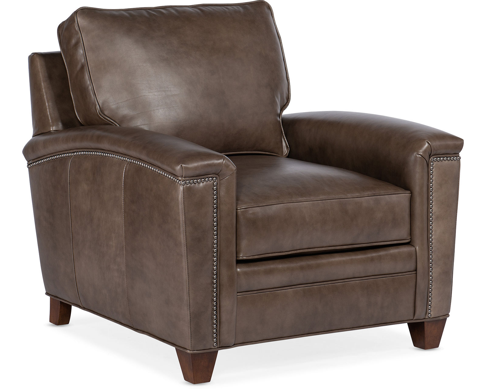 Bradington Young Oliver 448 Chair (12 leathers) 8-Way Hand Tied - Oliver Stationary Chair 8-Way Hand Tie