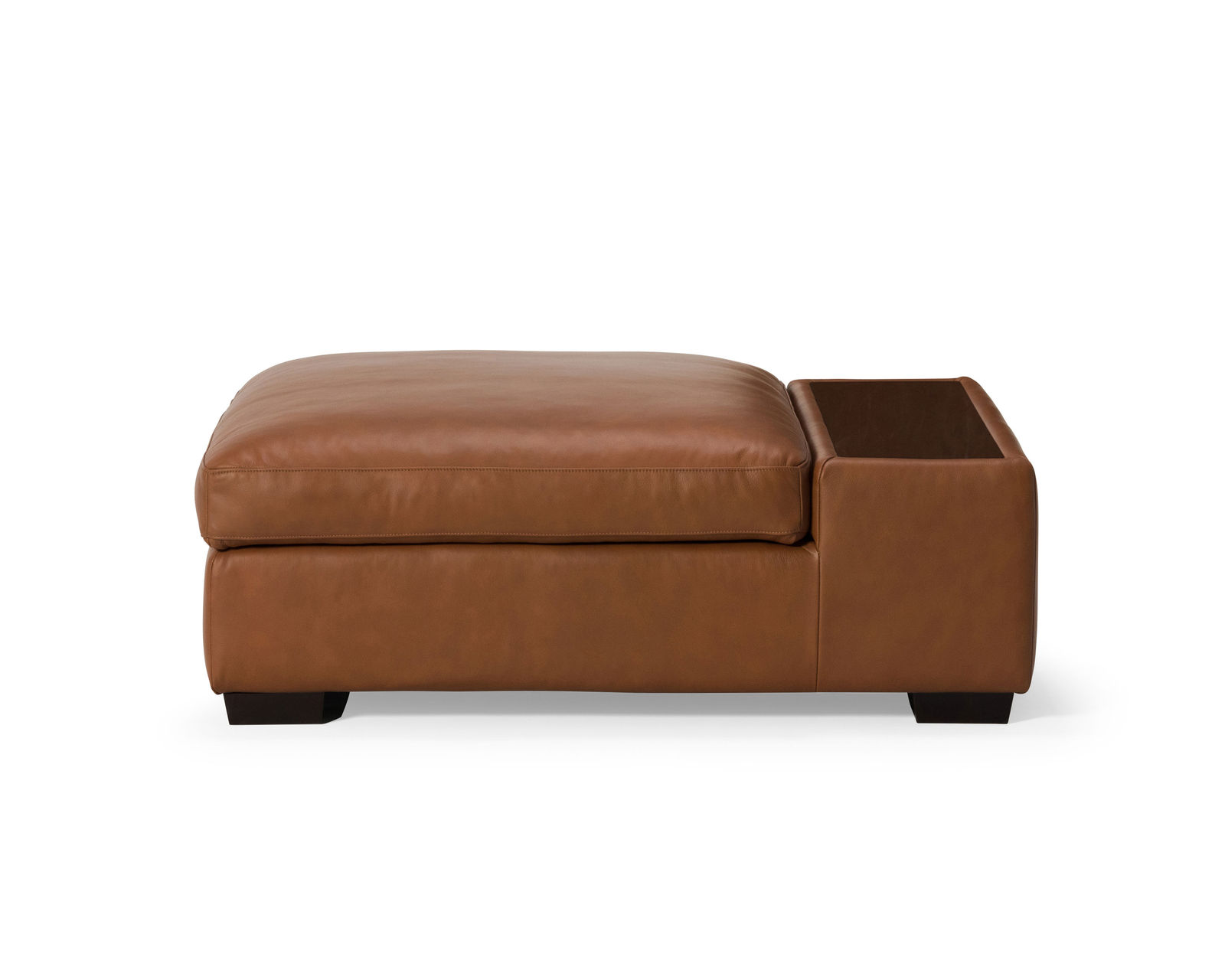 Madison 77658 Modern English Sectional  (+100 leathers) - Madison Storage Ottoman with 12" Table