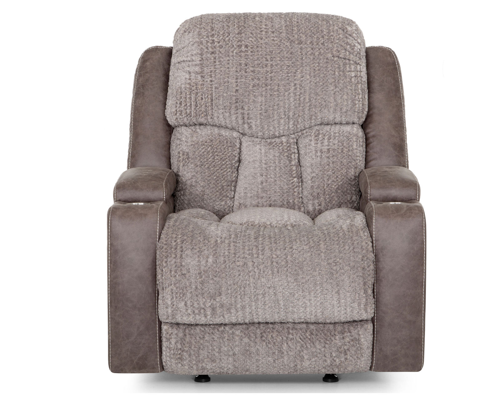Denali Power Rocker Recliner w/ Power Headrest, Cupholders, Storage & Massage (+3 colors) - Two Tone