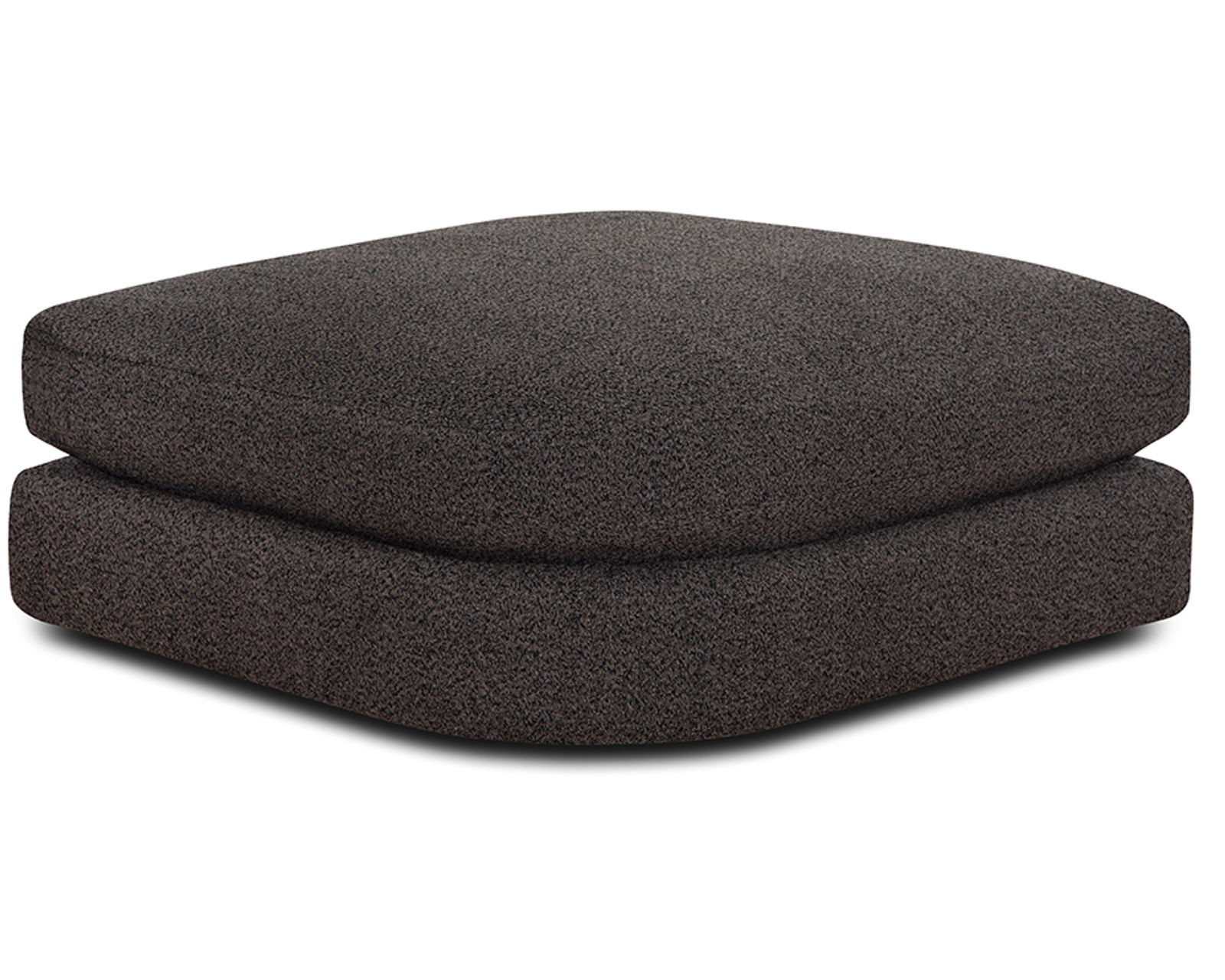 Laney 938 Modular Sectional (Modern Comfort with a Softer Point of View) - Laney Curved Bump Up Ottoman