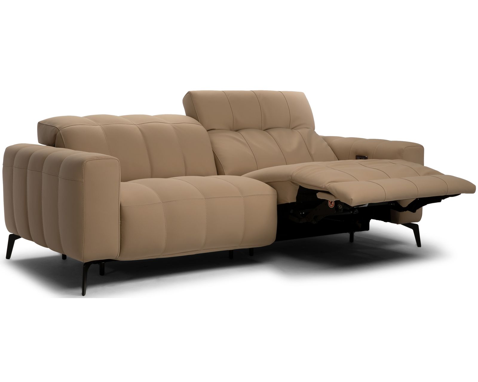 Portento C142 Power Reclining Sofa (91") +50 leathers - Portento 91" Power Reclining Sofa (two cushions)