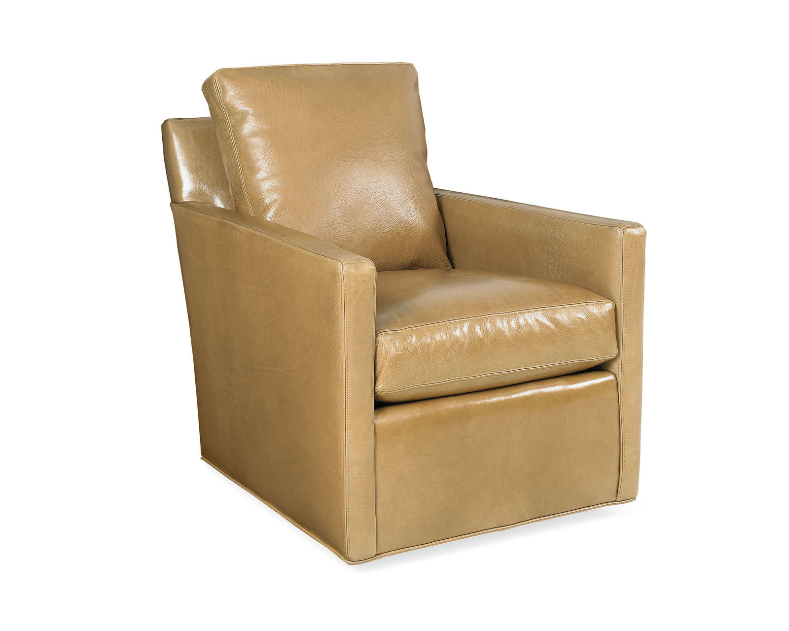Oliver 74" or 80" Leather Sofa (+45 leathers) - Oliver Leather Swivel Chair