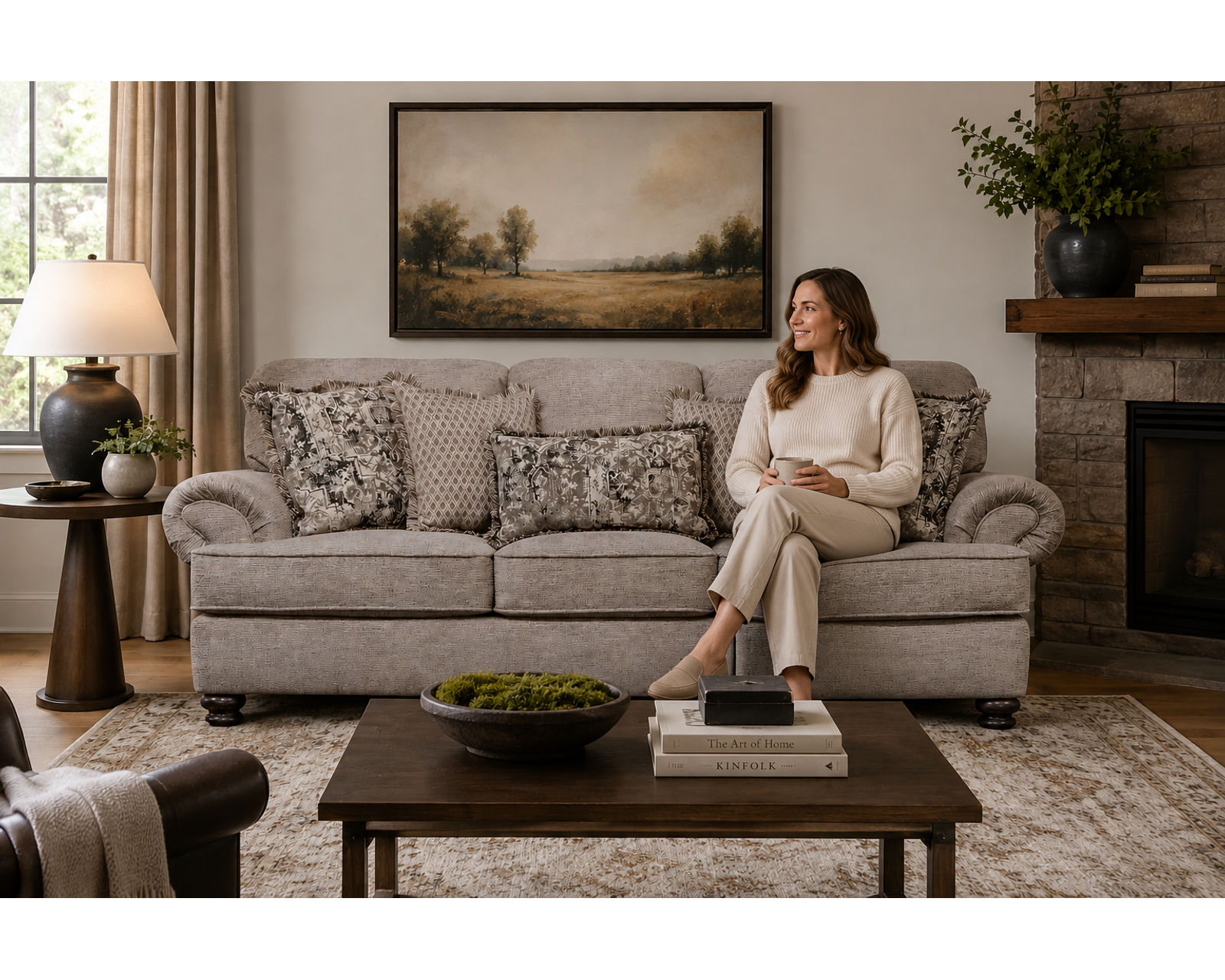 Freemont Oversized 96" Sofa (includes pillows)