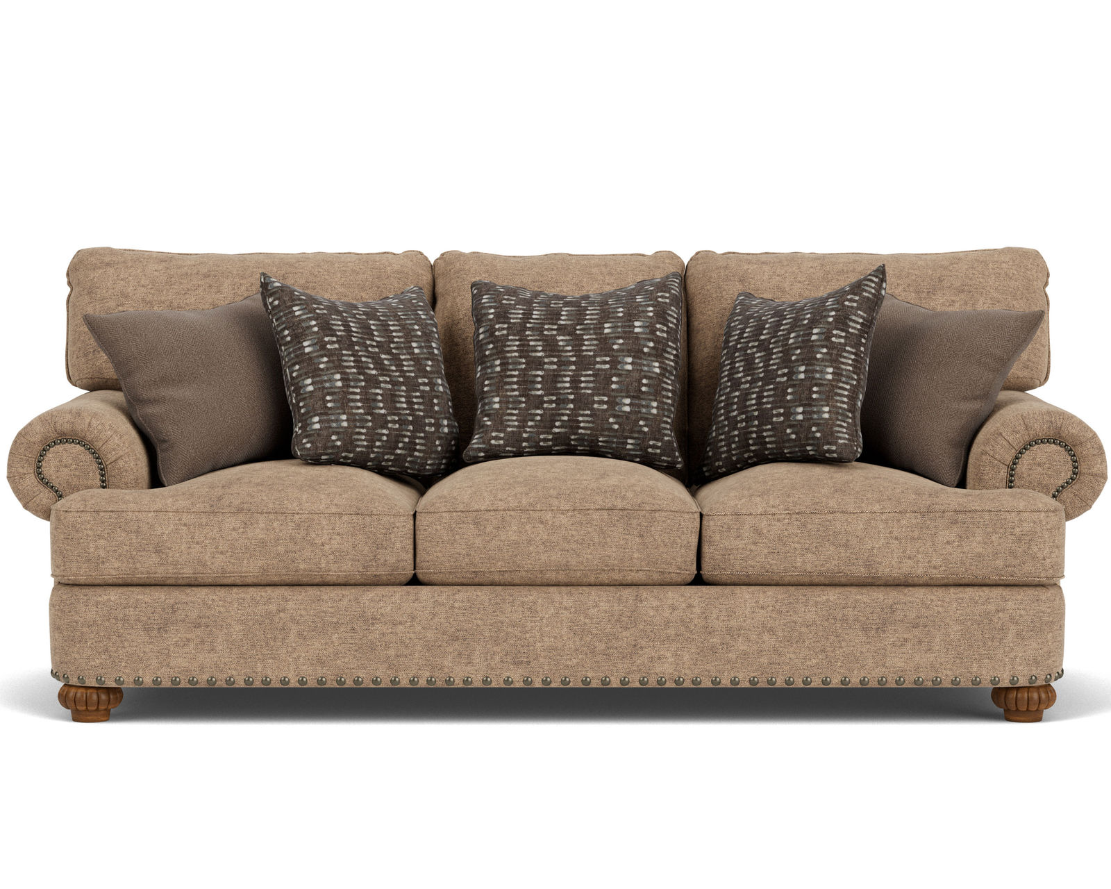Patterson 7322 Nailhead Sofa (+100 fabrics) 96" - Patterson Nailhead Sofa