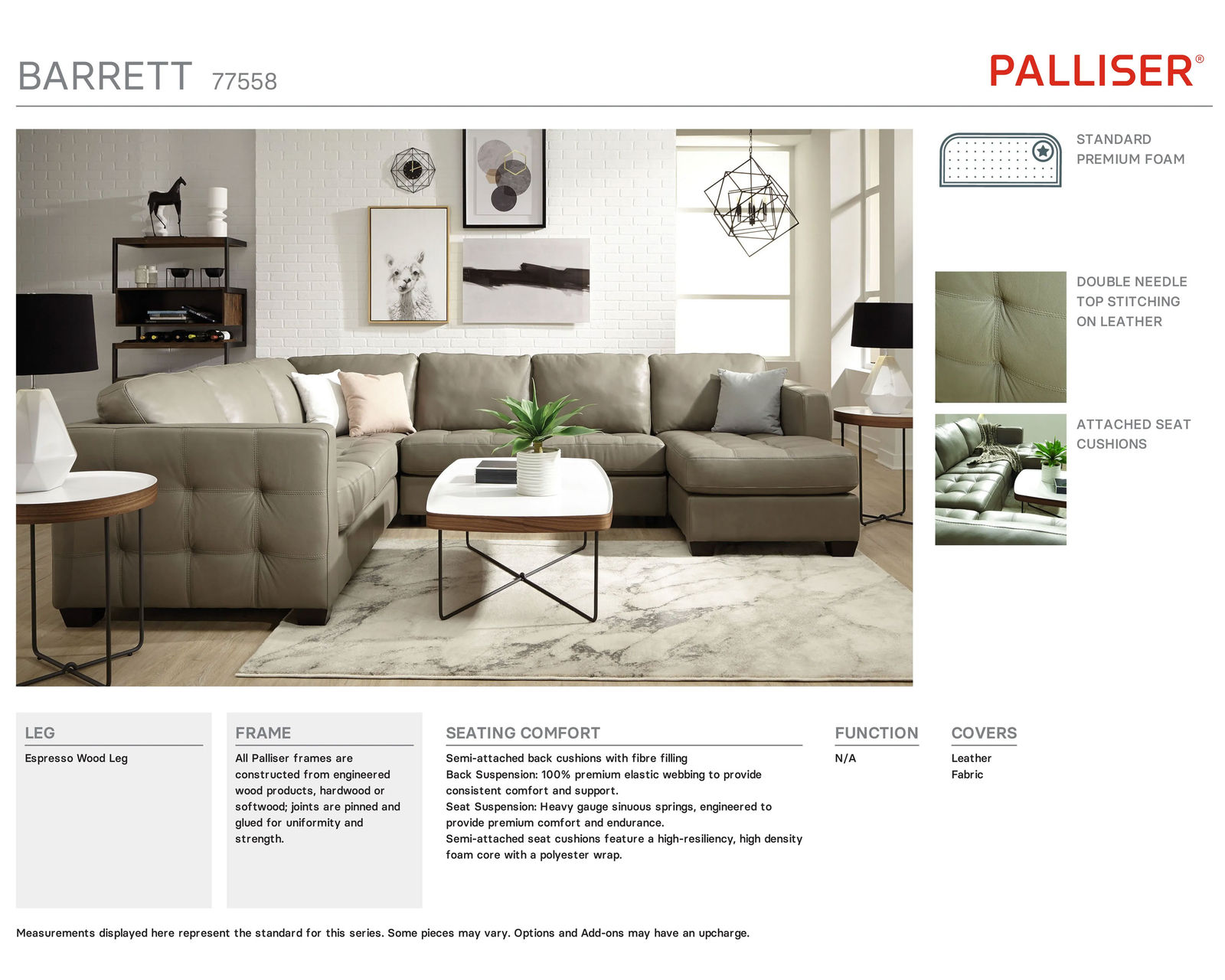 Barrett 77558 Sofa (91") +100 leathers