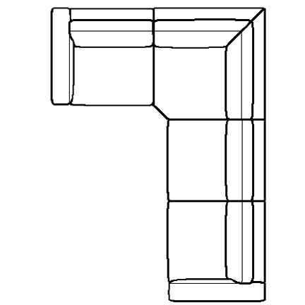 Layout E: Four Piece Sectional 92" x 126"