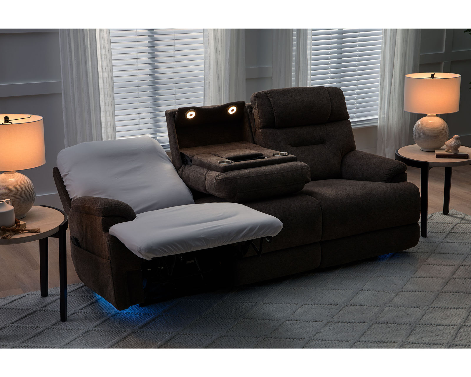 Zofa 1080 Power Sleep Sofa with Zero Gravity, Power Headrests, Lumbar Heat and Massage (3 colors) in stock
