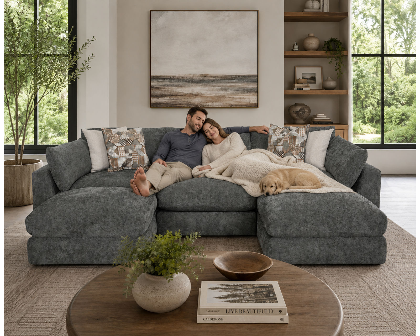Seurat 965 Modular EXTRA Deep Seated Sectional (Stretch Out. Settle In. Stay Awhile) - Not Just Deep. Dreamscape Deep.