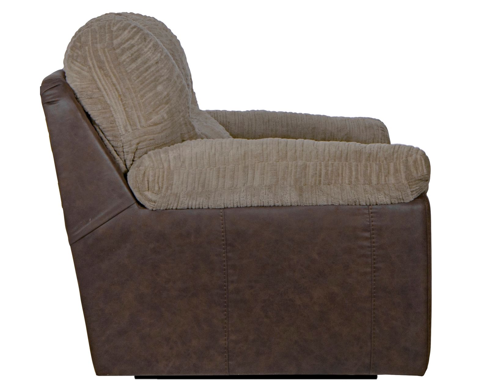McMahon 96" Sofa with Drop Down Table (two tone polyester fabric)