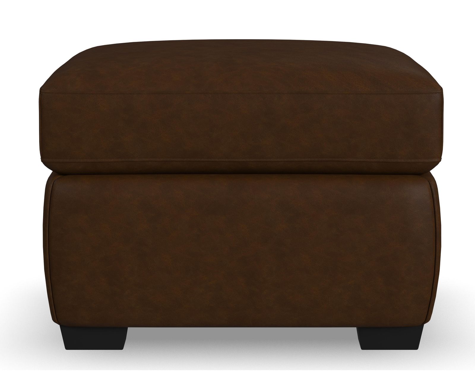 Hudson 98" Leather Sofa (2 leather colors) - Hudson 22" x 28" Leather Ottoman