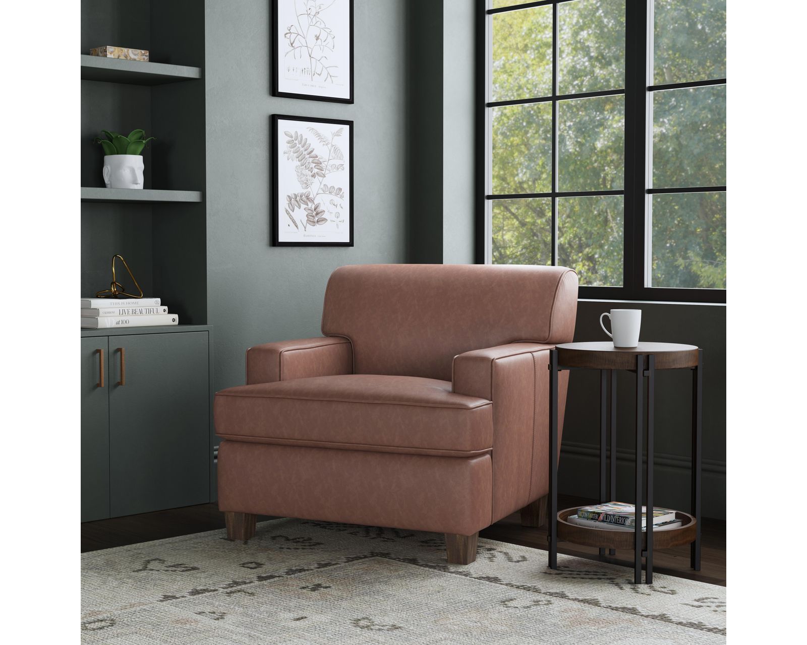 Dempsey 3641 Leather Sofa (80") +50 leathers - Dempsey Chair