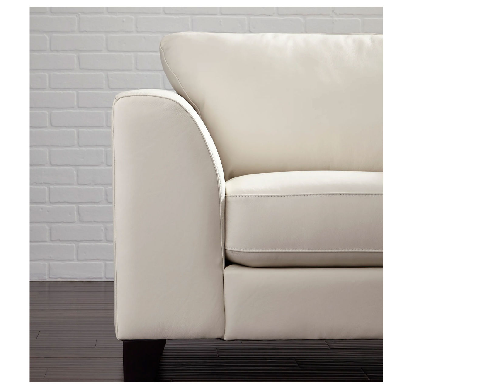 Juno 77494 Sofa (81" or 87") +100 leathers - Features a generous arm with a curved shape that is comfortable