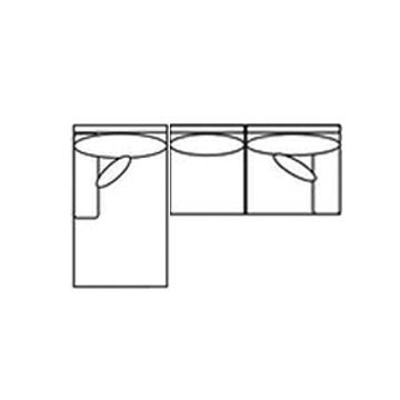 Layout A: Two Piece Sectional 68" x 86"