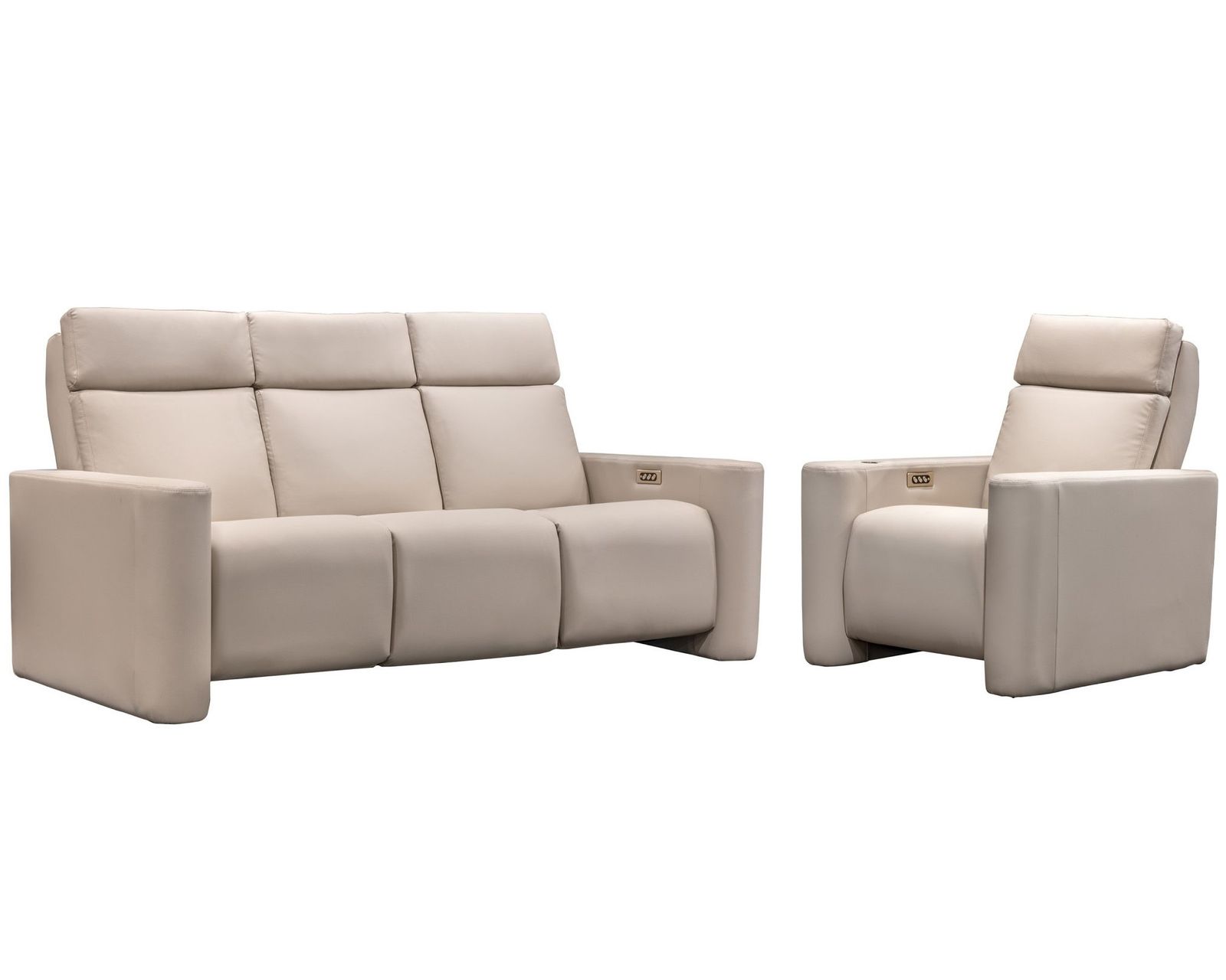 Fiona Dual Power Reclining Sofa — Available in Standard & Wide Cushions, 140+ Leather Options, and 78", 83", or 110" Widths - Crafted to Last. Designed to Impress.