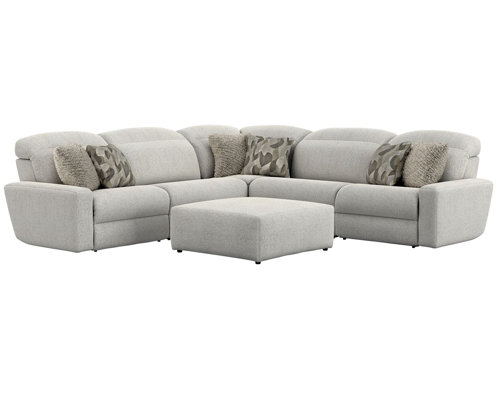 Terrence Modular Euro Styled Power Headrest Power Reclining Sectional (2 colors) - Made for Life's Best Moments.