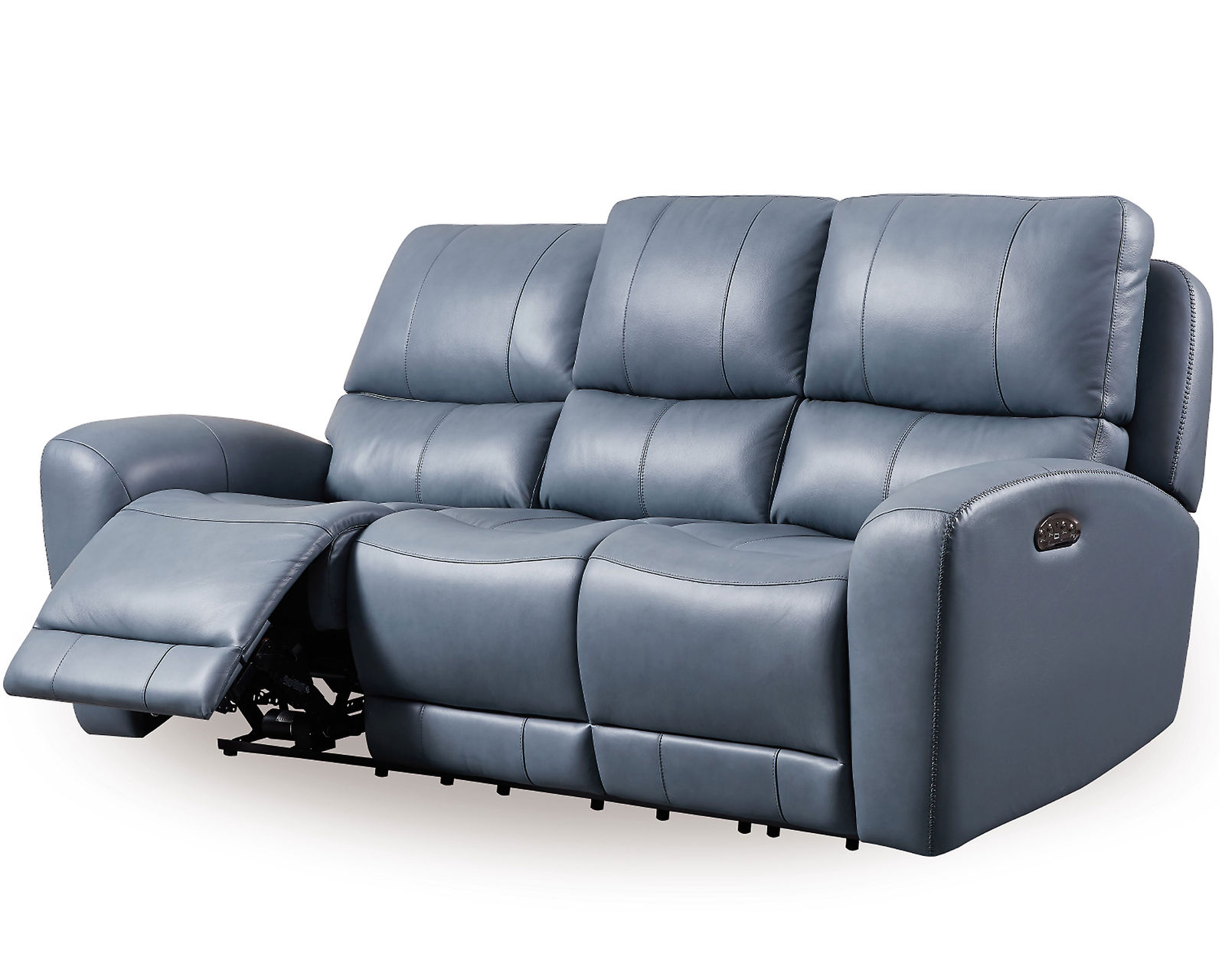 Bel Air Leather Power Headrest Power Reclining Sofa - Bel Air Leather Power Headrest Power Reclining Sofa