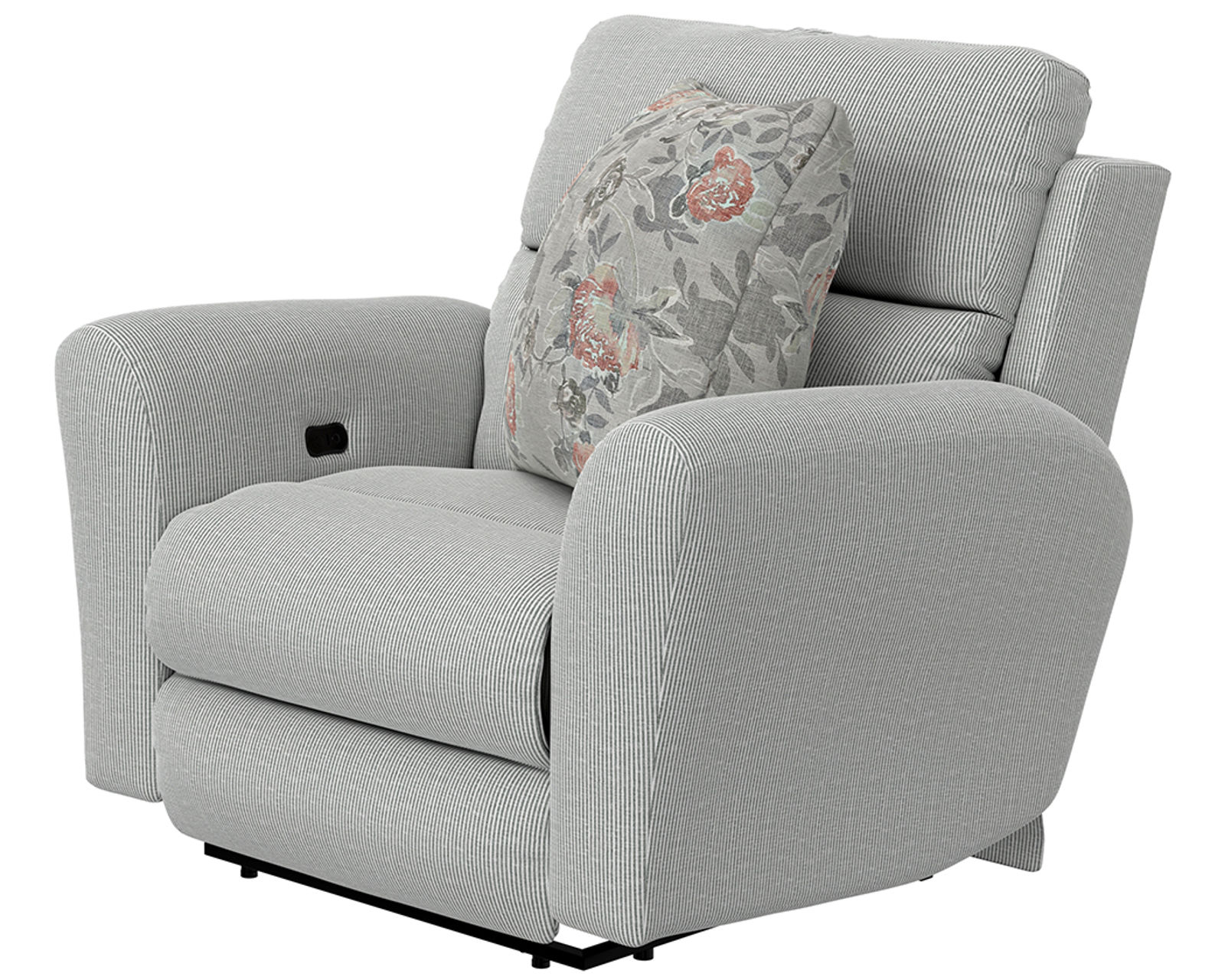 Chappy 83" Lay Flat Reclining Sofa Farmhouse Casual Styling (includes pillows) 2 colors - Chappy Lay Flat Recliner in Fabric Pebble
