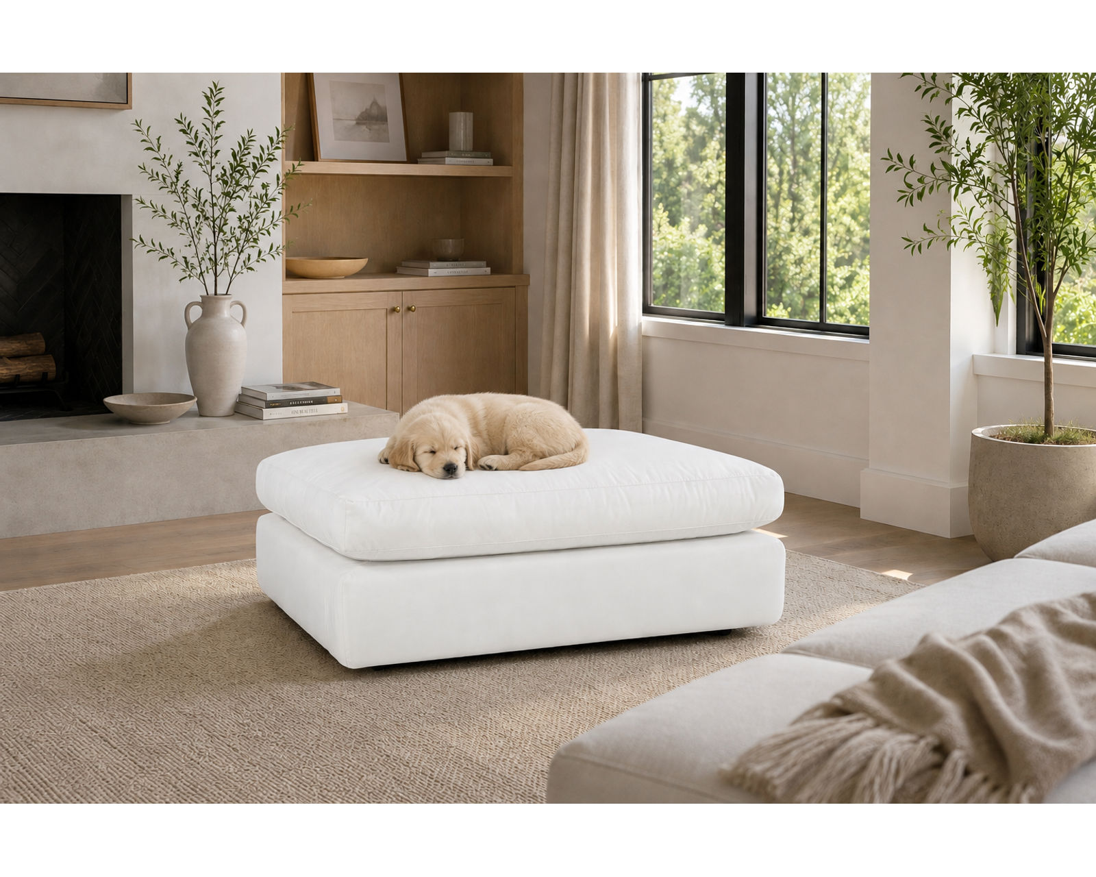London Modular Sectional (Down Seating Performance Fabric) 3 colors - Down Cushion Alternative Allura