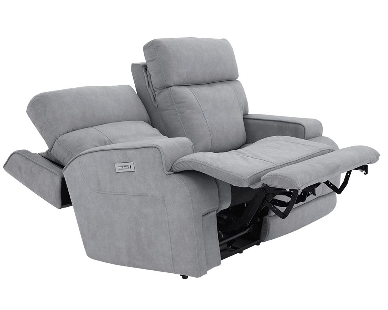 Ashbee 89" Zero Gravity Sofa w/Power Recline, Power Head Rests & 3" Footrest Extension (Dolphin) In stock
