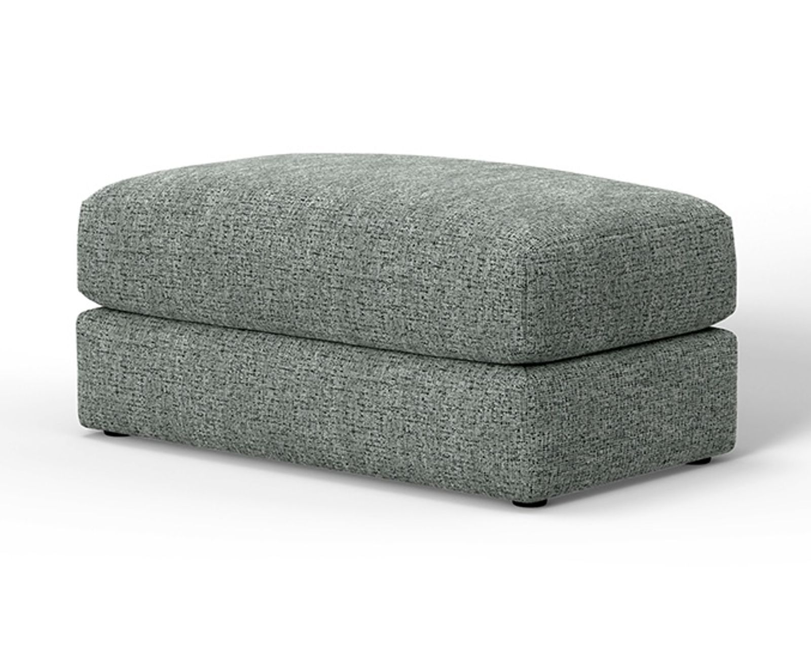 Brett 93" Sofa (2 colors) includes pillows - Brett 24" x 41" Ottoman Shown in Fabric Lotus