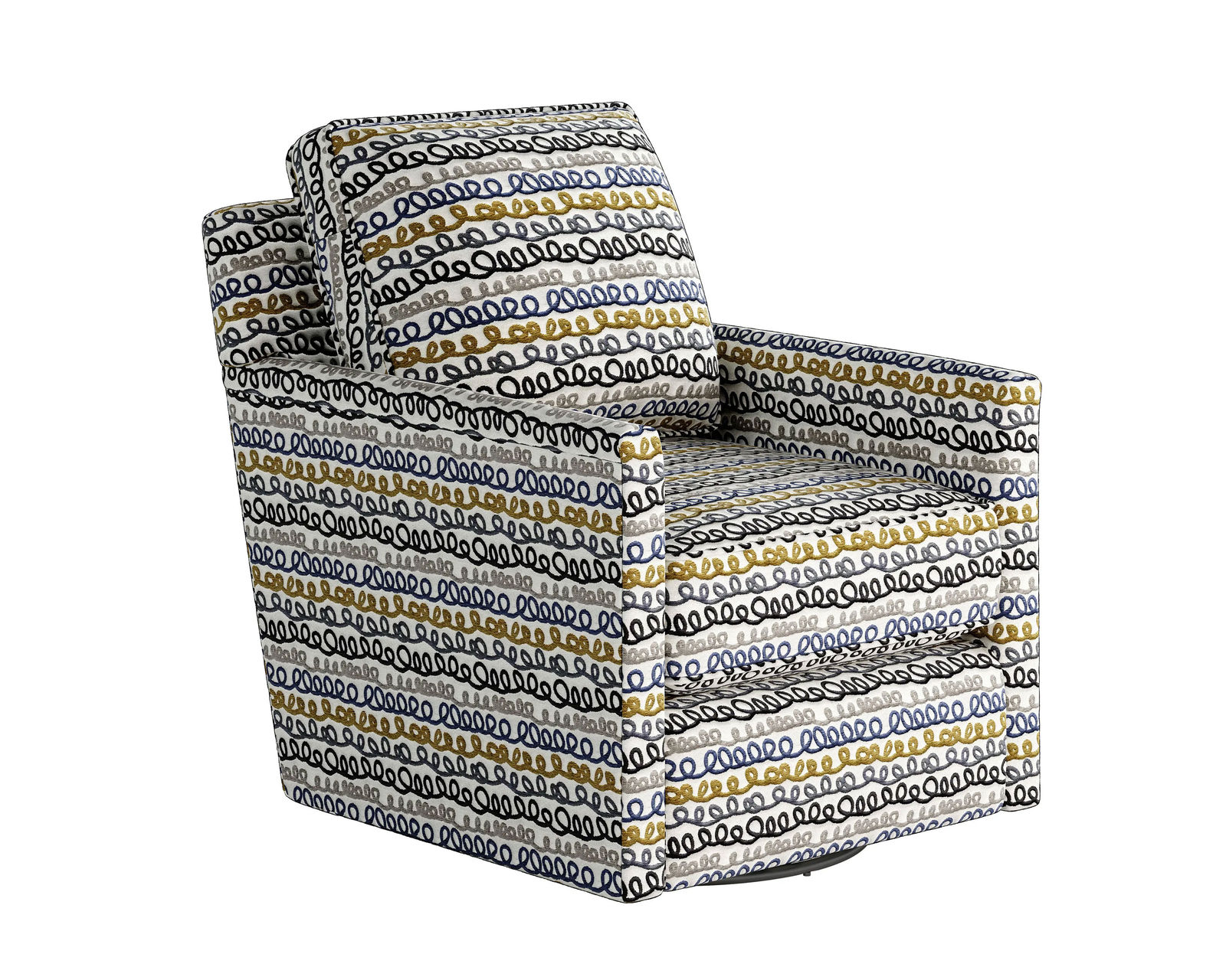 Harmer Platinum Two Piece Sectional (Includes Pillows) 124" x 84" - Palisoul Batik Swivel Glider