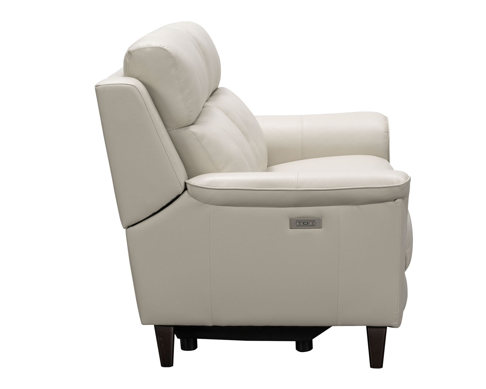 Kester 86" Leather Power Headrest Power Reclining Sofa (Cream) In stock - All leather everywhere your body touches