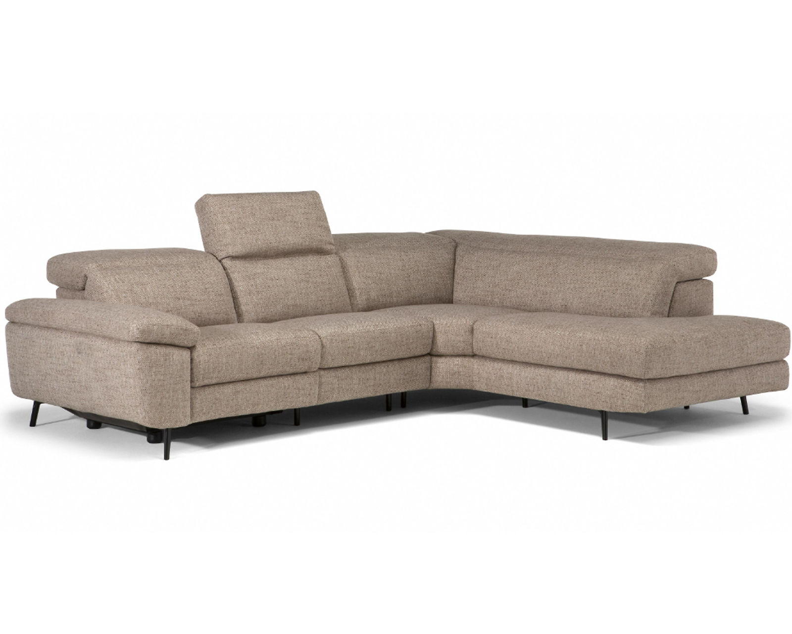 Coro C217 Stationary Sectional (+40 fabrics) - Layout A: Two Piece Sectional 113" x 87" - 10 Years Frame Warranty