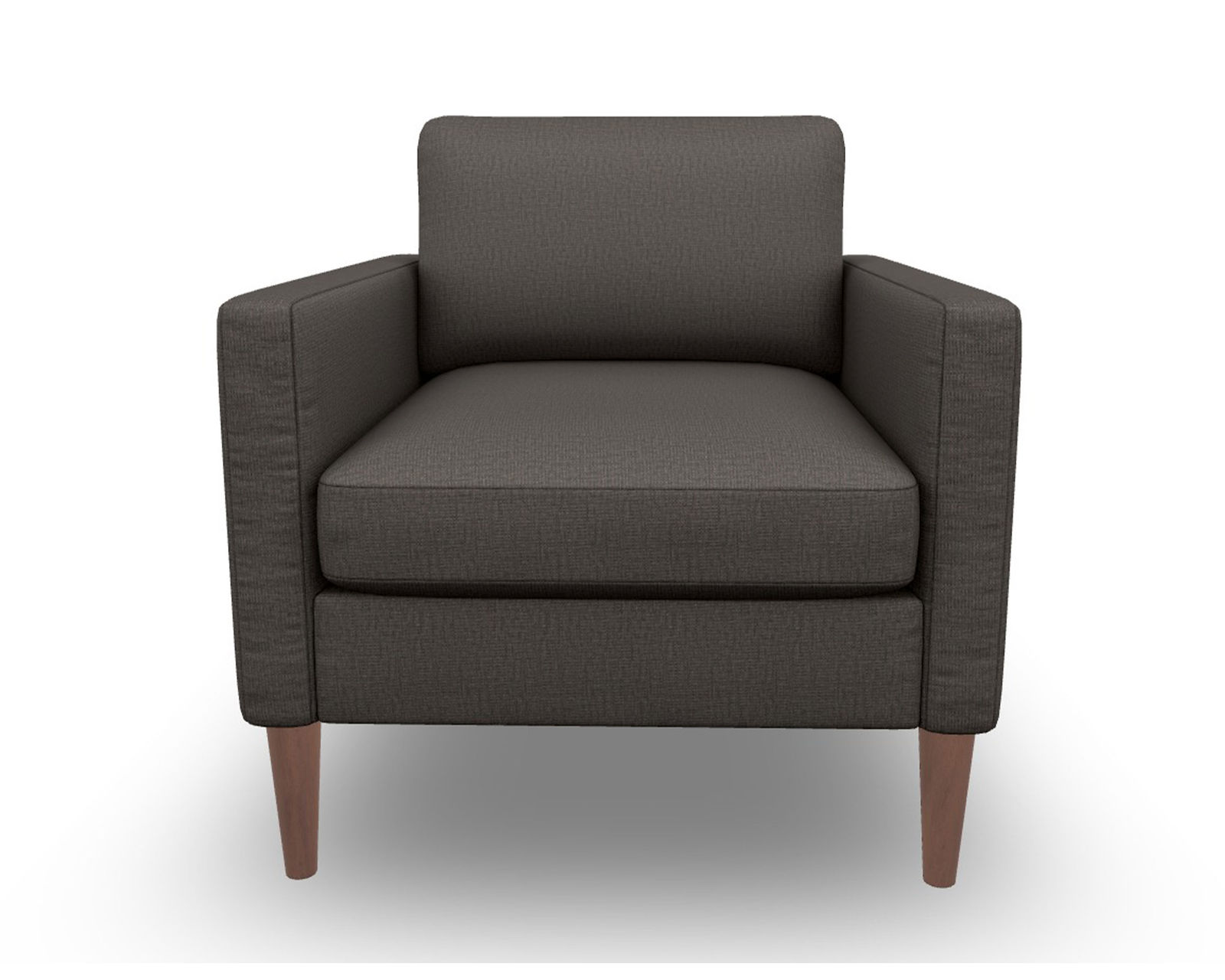 Trafton S10 Sofa (+139 fabrics) - Trafton Chair in Charcoal Performance Fabric