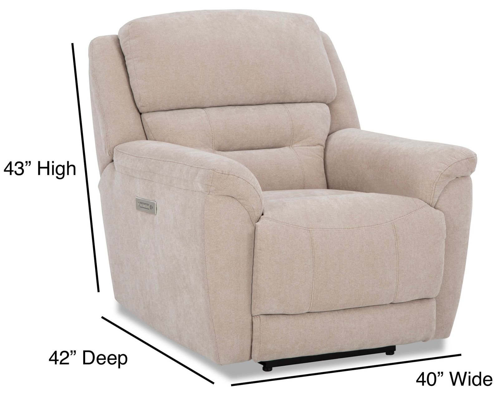 Knockout 79" Zero Gravity Triple Power Reclining Console Loveseat Tan (In stock) - Knockout Zero Gravity Triple Power Recliner