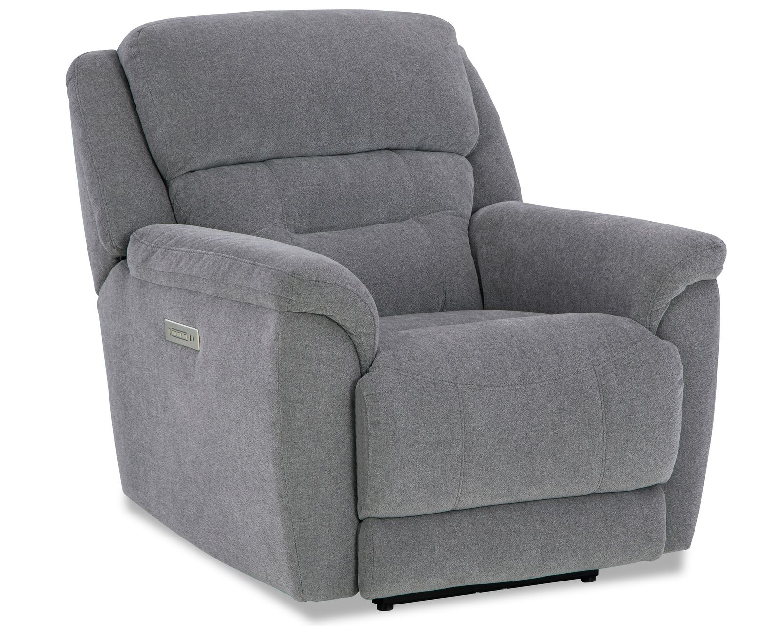 Knockout 89" Zero Gravity Triple Power Reclining Sofa Grey (In stock) - Knockout Zero Gravity Triple Power Recliner