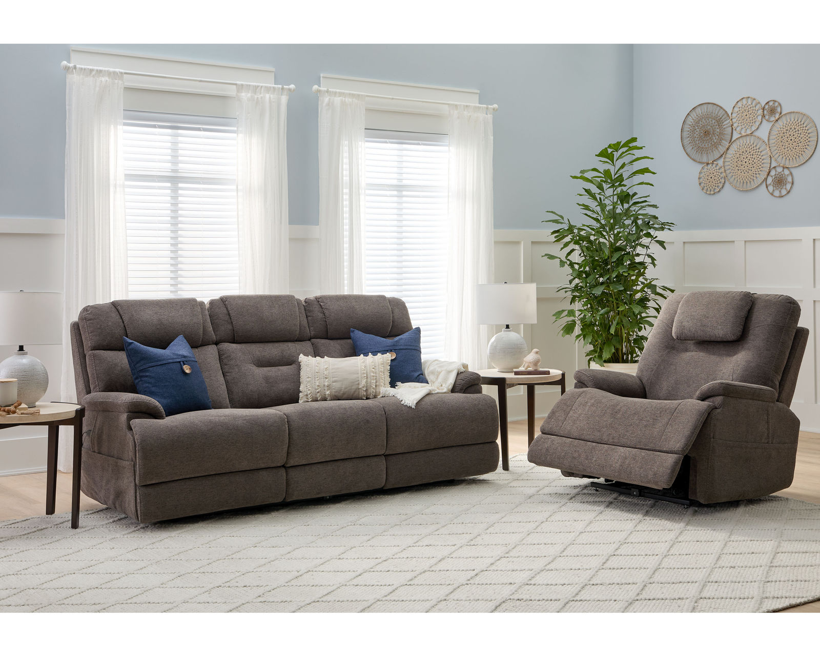 Zofa 1080 Power Sleep Sofa with Power Headrests, Lumbar Heat and Massage (+3 colors) in stock