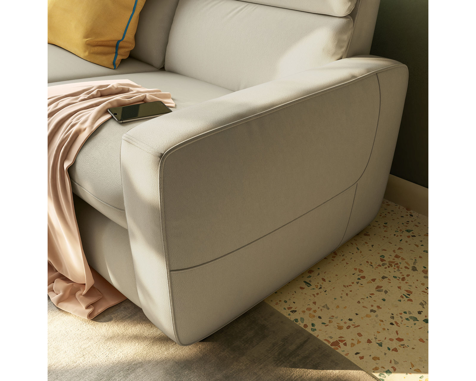 Timoti C252 Power Headrest Power Reclining Sofa (89") +40 fabrics