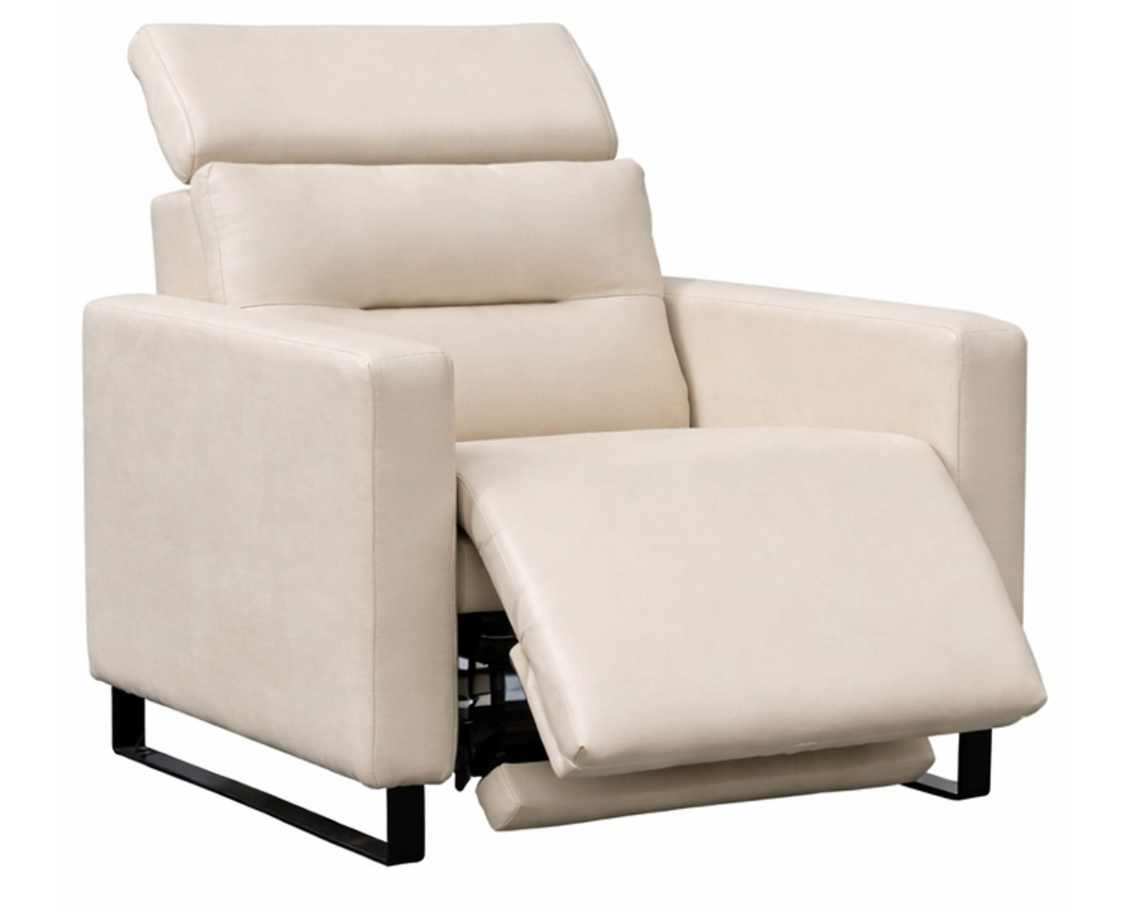 Cleo Dual Power Reclining Sofa — Available in Standard & Wide Cushions, 140+ Leather Options, and 74", 79", or 105" Widths - Cleo Power Headrest Power Recliner