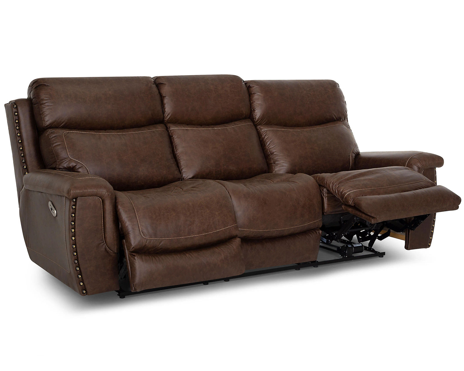Brixton 648 Rocker Recliner (Brown Faux leather like fabric) - Take an Extra 25% Off the Brixton 94" Reclining Sofa