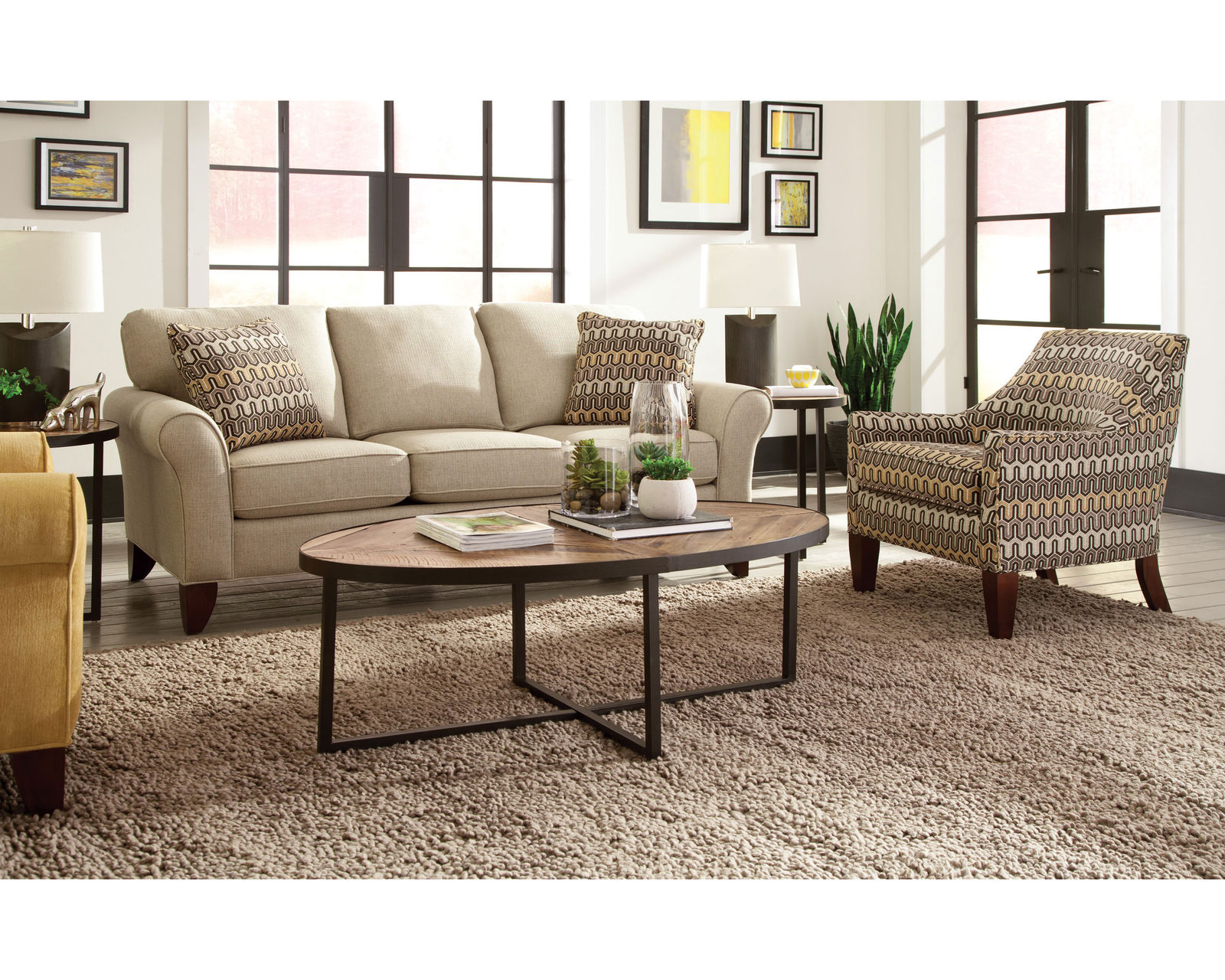 Rusty 80" Stationary Sofa (Performance fabrics) 7551 - Buy the sofa or enjoy the entire room.