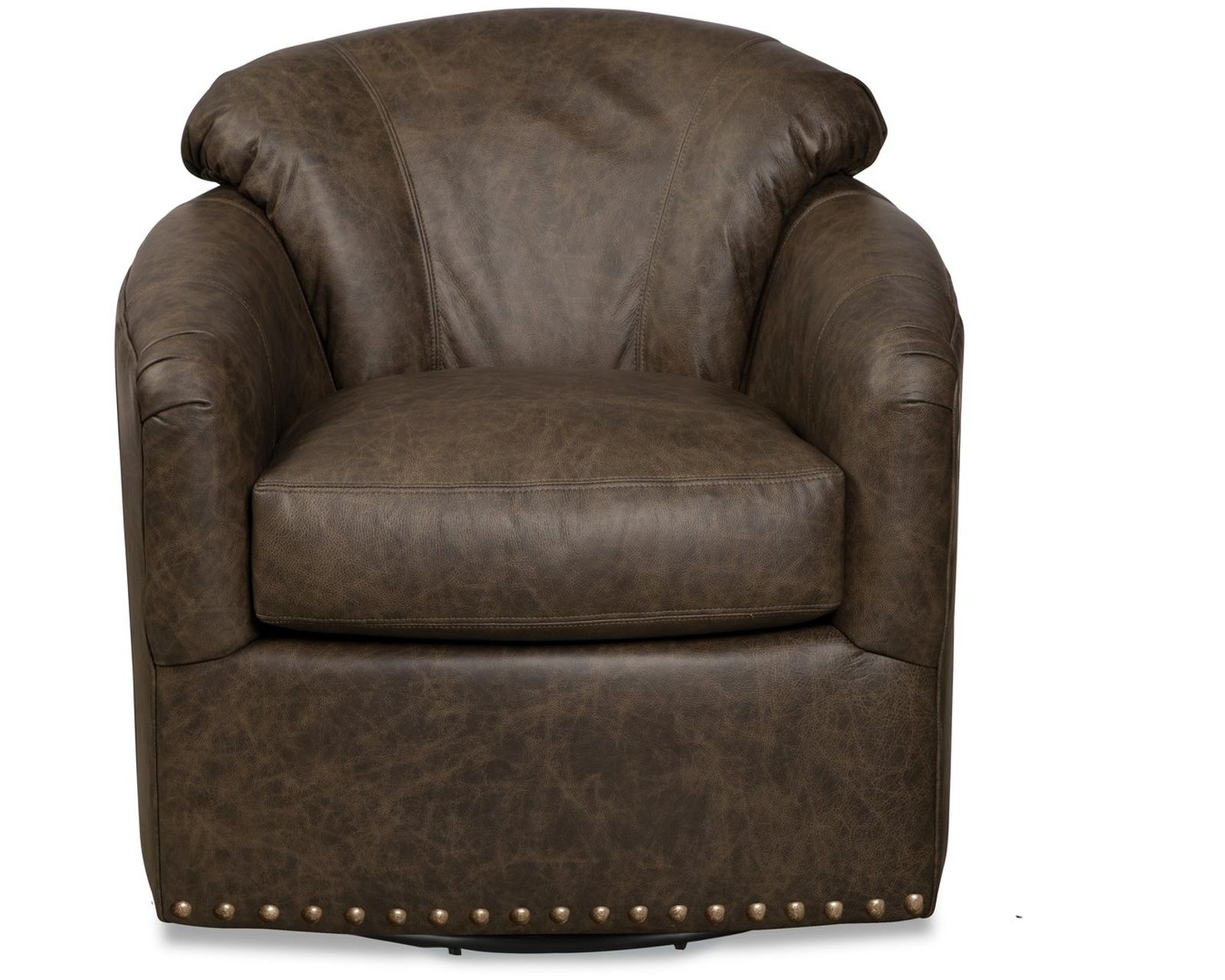 Troy 0403 Leather Swivel Chair (+40 Premium Leathers) - Troy Leather Swivel Chair (swivel glider available)