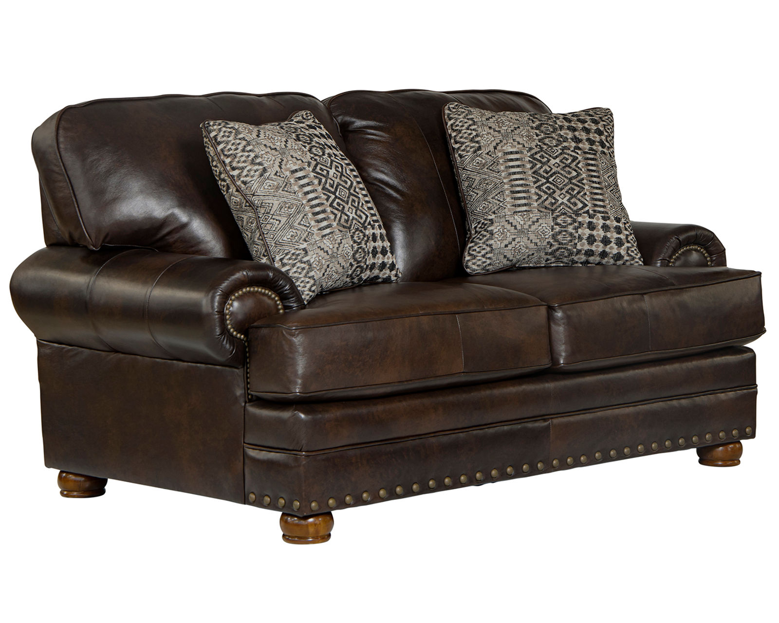 Roberto 94" Top Grain Leather Touch Sofa (Includes Pillows) In stock - Roberto 70" Leather Loveseat