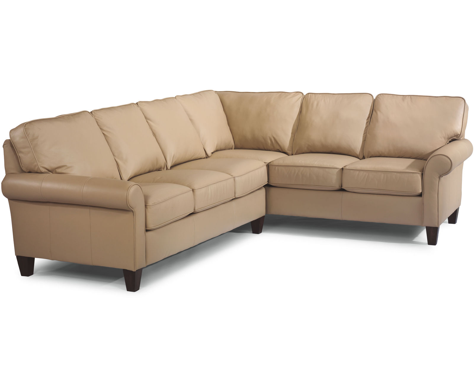 Westside Leather Sectional (Leather choices) - Sectional Layout G:   Only the highest quality leathers go on Flexsteel Furniture
