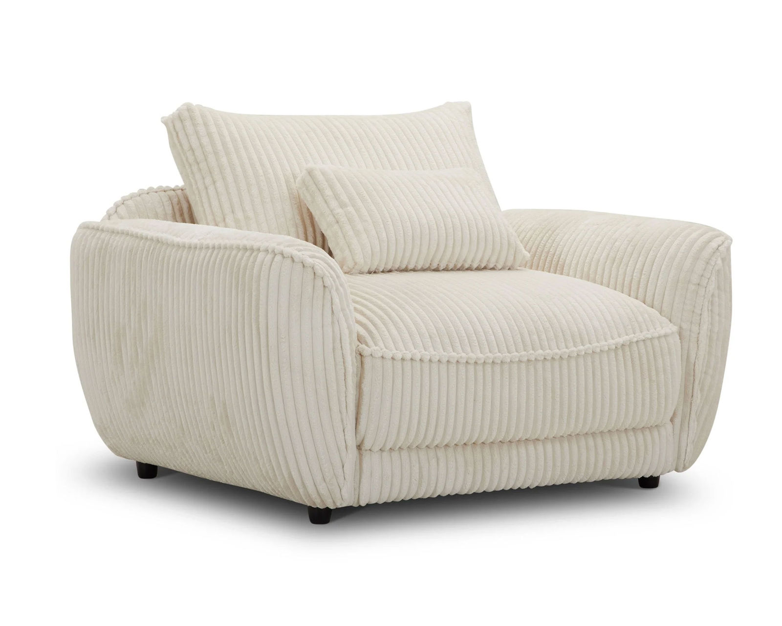 Utopia 89" Stationary Sofa Ivory (In stock - Fast shipping) - Utopia Chair and a Half