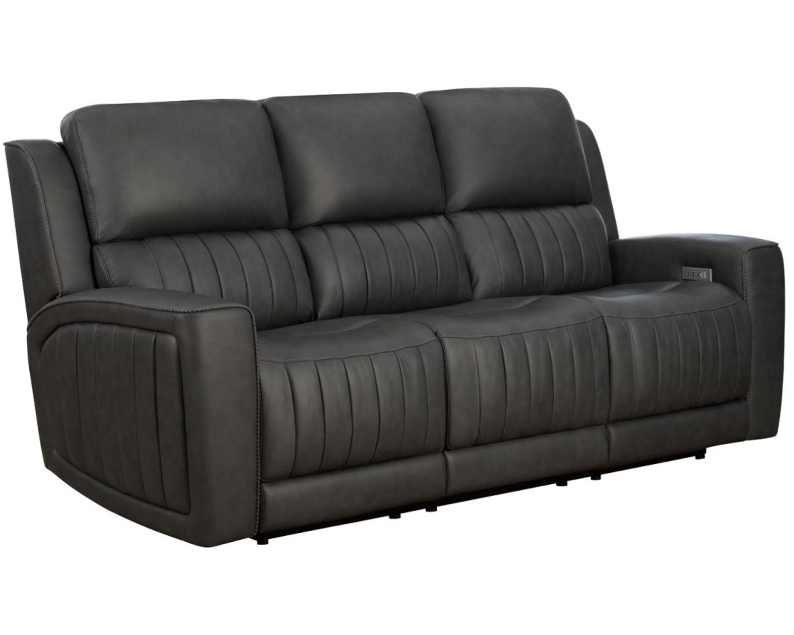 Pierce 87" Zero Gravity Power Reclining Sofa w/Power Head Rests, Power Lumbar & Drop Down Table w/2 Cup Holders (Gray) In stock