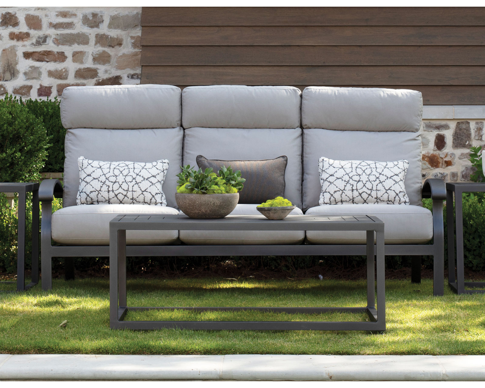 Smith Lake Outdoor Sofa (24 fabrics - 8 metal finishes)