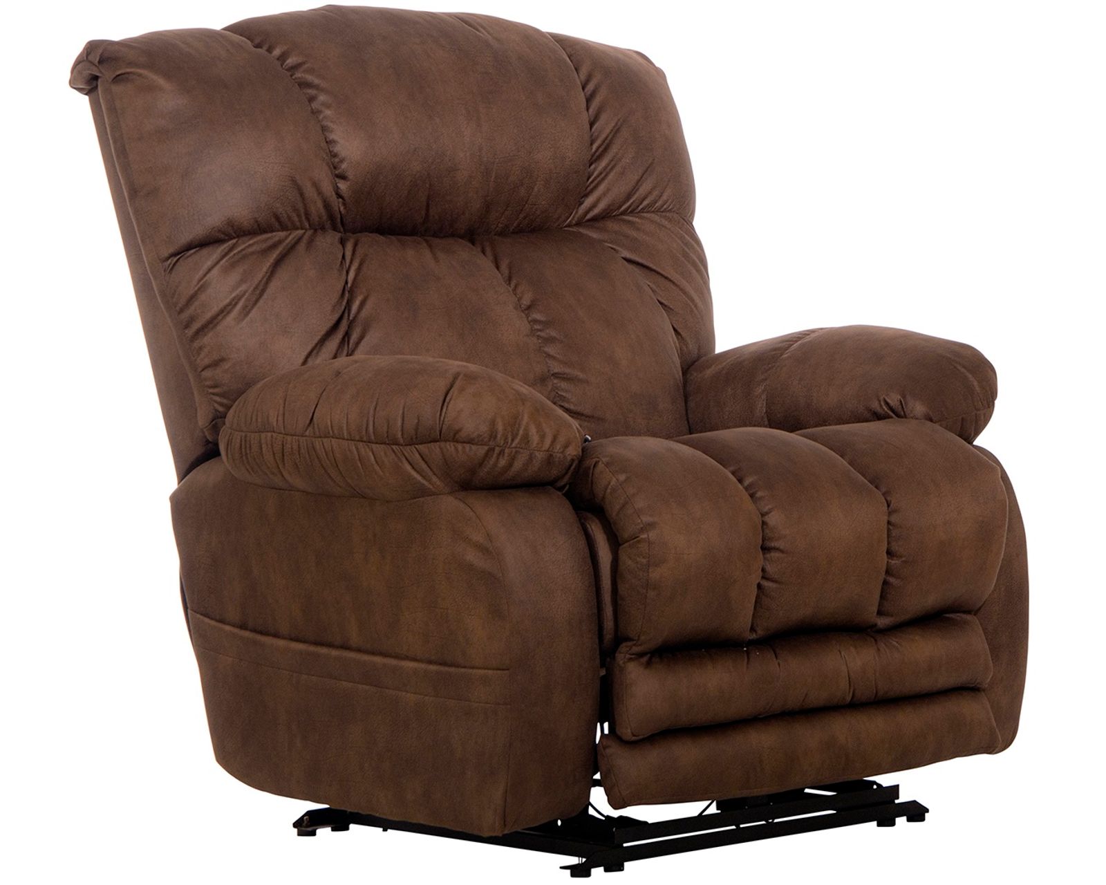 Dawkins Big Man's Lay Flat Power Recliner with Extended Ottoman Big and Tall Comfort (RATED 400 LBS.) 2 colors - 400 lb Capacity Recliner