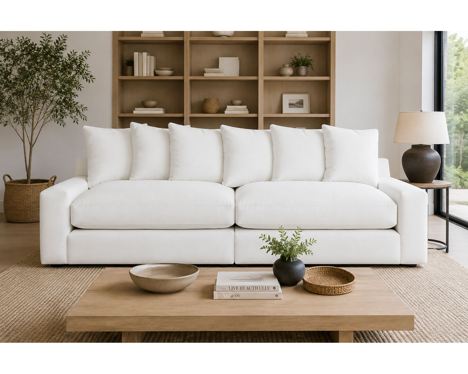 London Modular Sectional (Down Seating Performance Fabric) 3 colors - Down Cushion Alternative Allura