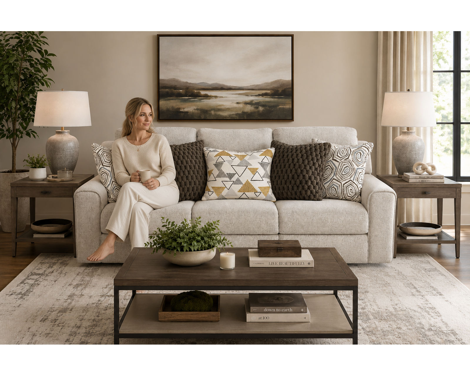 Micah 97" Extra-Wide Power Reclining Sofa - Deeper Seating. Smarter Support (includes pillows) - Recline Into Better Living.