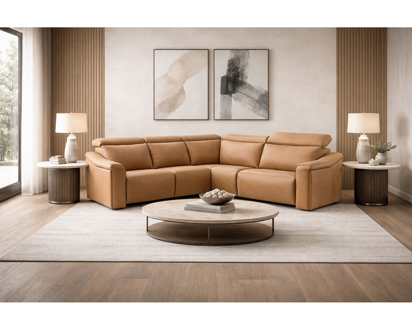 Bennett F007 Power Headrest Power Reclining Sectional (standard and wide seat widths) +140 leathers - Designed for Comfort. Built for Life. Priced for You.