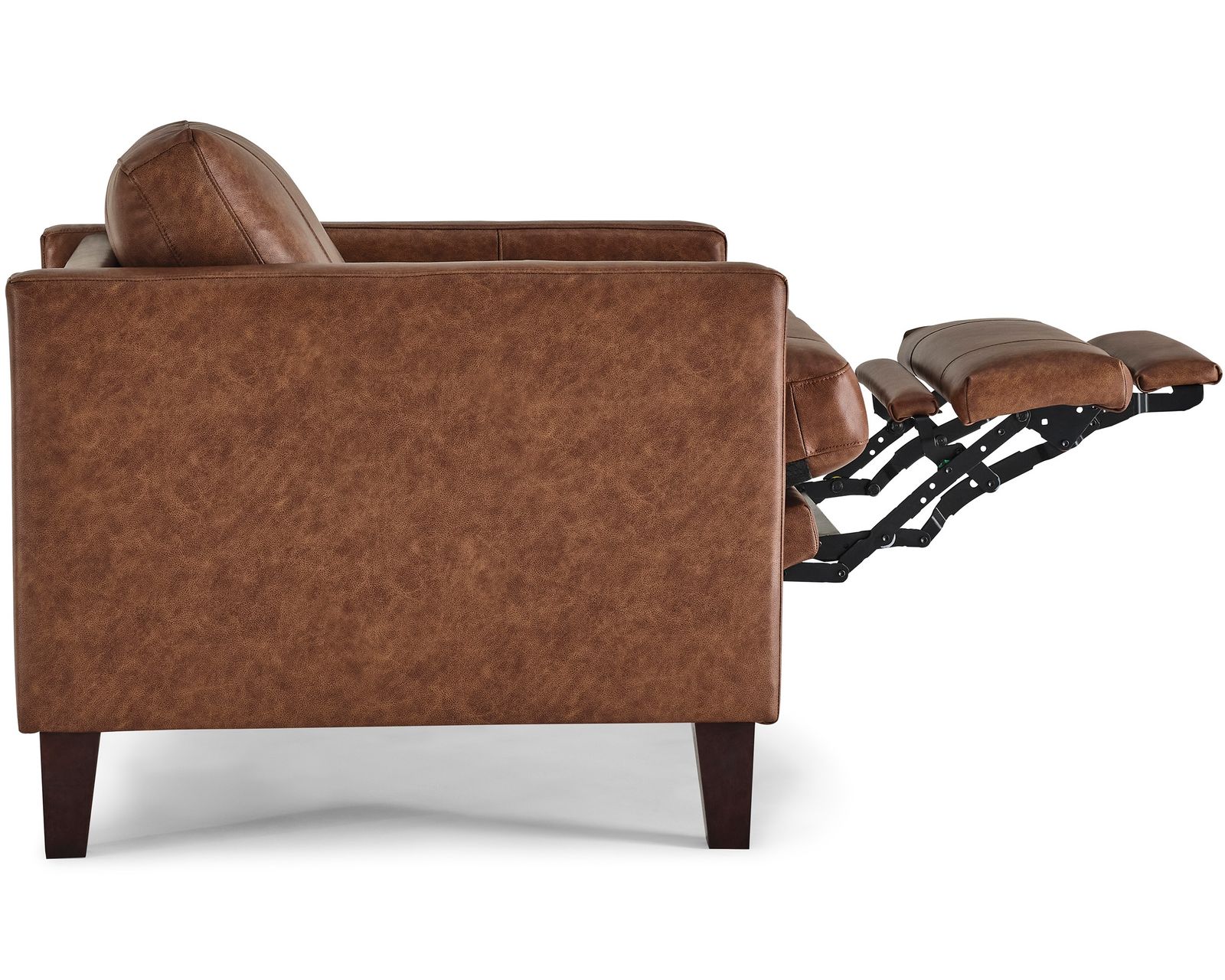 Traftly 82" Mid-Century Power Incliner Leather Sofa (+40 leathers) - Traftly Leather Incliner Chair
